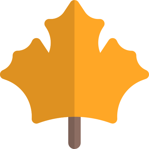 Maple leaf Pixel Perfect Flat icon