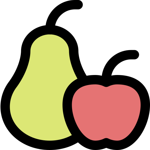 frutas Pixel Perfect Lineal Color icono