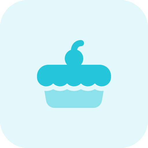 Cupcake Pixel Perfect Tritone icon