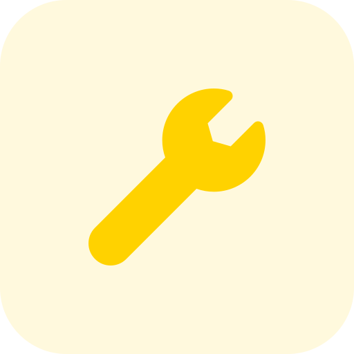 Wrench Pixel Perfect Tritone icon
