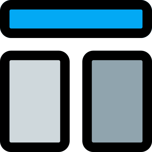 divisé Pixel Perfect Lineal Color Icône