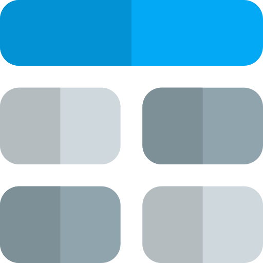 Sections Pixel Perfect Flat icon