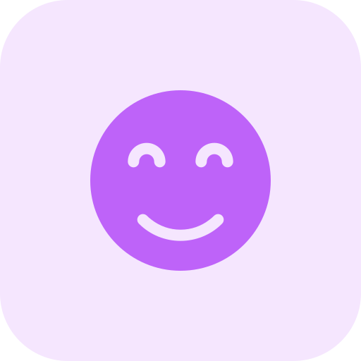 faccia sorridente Pixel Perfect Tritone icona