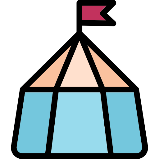 Палатки Generic Outline Color иконка