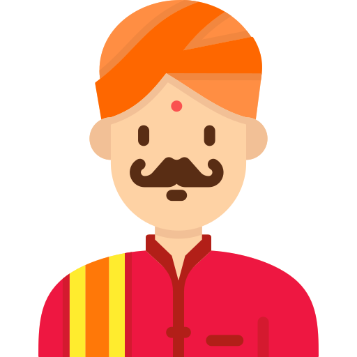 Индийский мужчина Generic Flat иконка