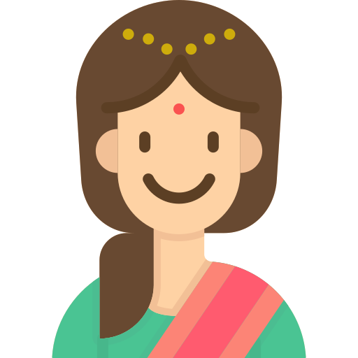 mujer india Generic Flat icono