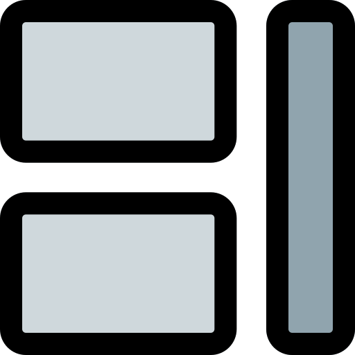 división Pixel Perfect Lineal Color icono