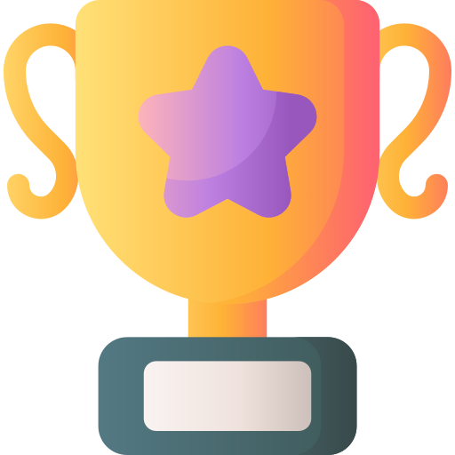 trofeo 3D Basic Gradient icono