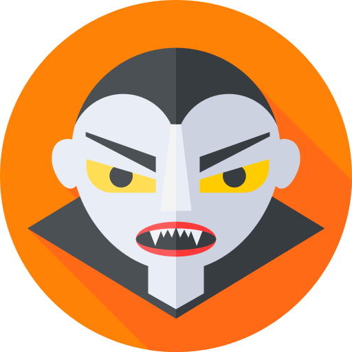 Vampire Flat Circular Flat icon