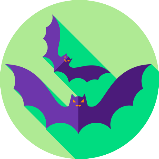 morcegos Flat Circular Flat Ícone