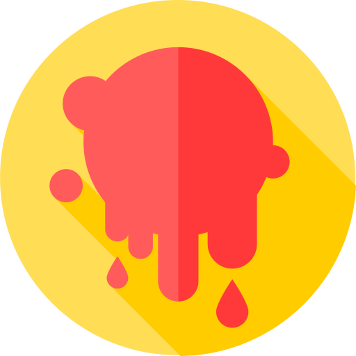 Blood Flat Circular Flat icon