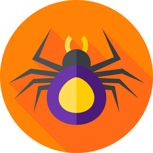 Spider Flat Circular Flat icon