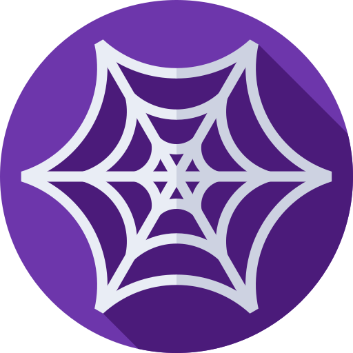 Spider web Flat Circular Flat icon
