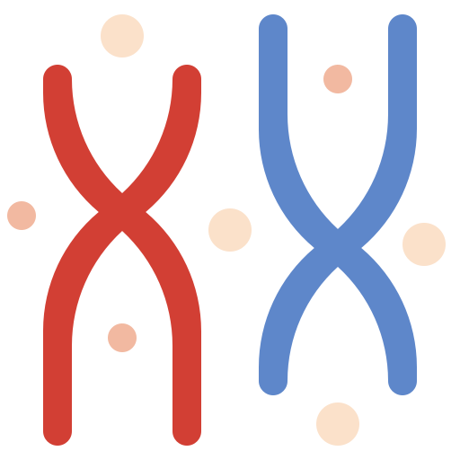 chromosom Surang Flat ikona