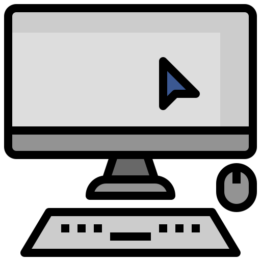 computadora Surang Lineal Color icono
