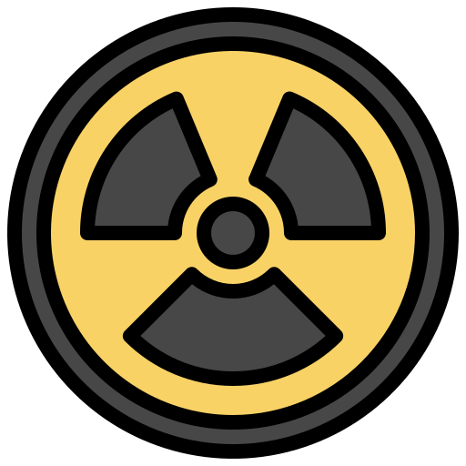 Nuclear Surang Lineal Color icon