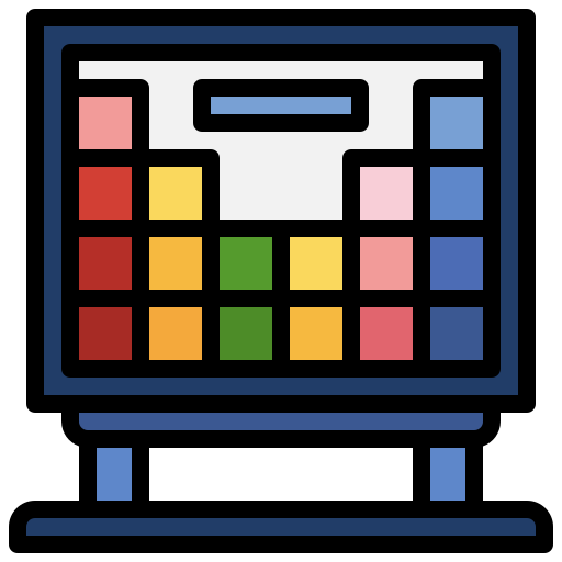 Periodic table Surang Lineal Color icon