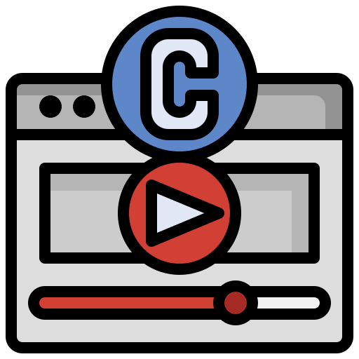 Video Surang Lineal Color icon