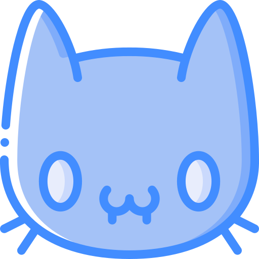 gato Basic Miscellany Blue Ícone
