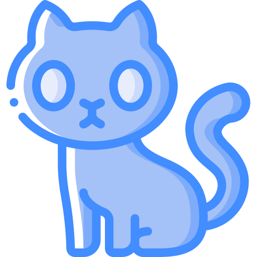 gato Basic Miscellany Blue Ícone
