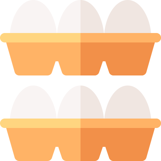 huevos Basic Rounded Flat icono