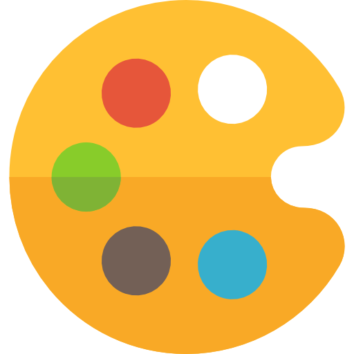 tavolozza di colori Basic Rounded Flat icona