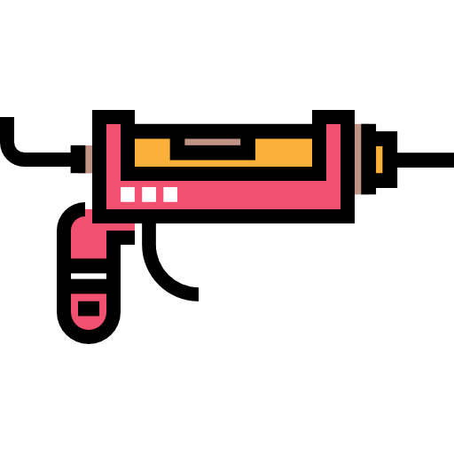 pistola de calafateo Detailed Straight Lineal color icono