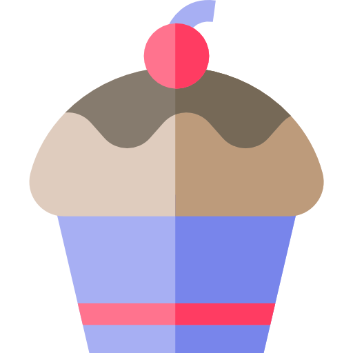 Cupcake Basic Straight Flat icon