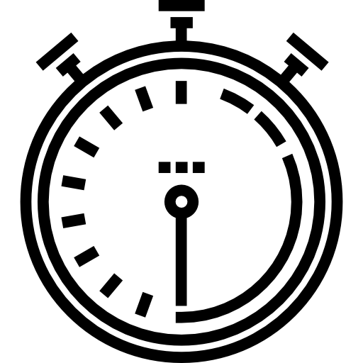 chronomètres Detailed Straight Lineal Icône