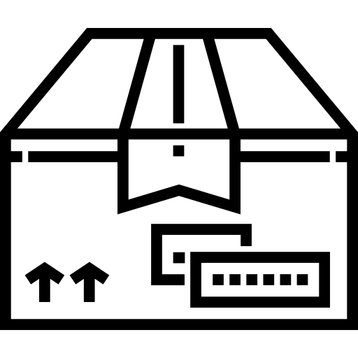 scatola portaoggetti Detailed Straight Lineal icona