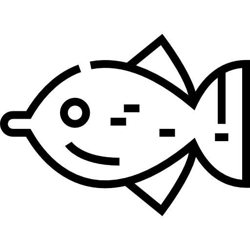 魚 Detailed Straight Lineal icon