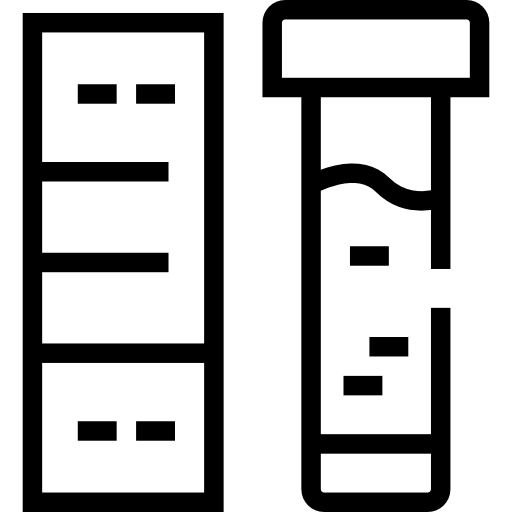 tubo de ensayo Detailed Straight Lineal icono