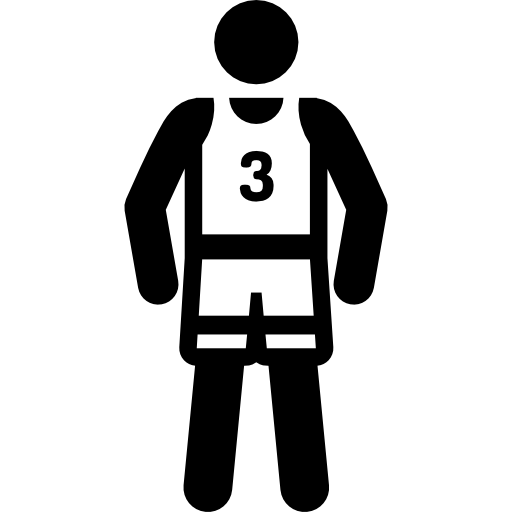 jugador de baloncesto Pictograms Fill icono