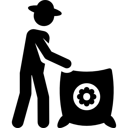 Farmer Pictograms Fill icon