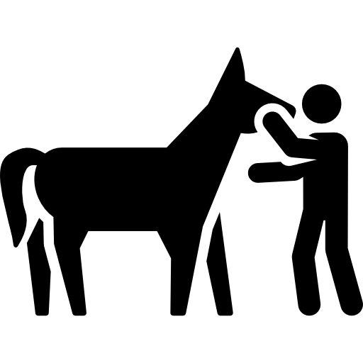 Horse Pictograms Fill icon