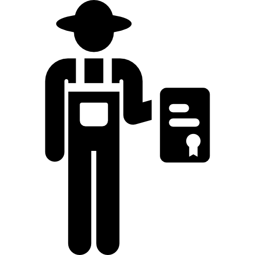 Farmer Pictograms Fill icon
