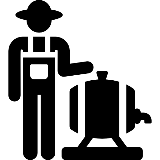 agricultor Pictograms Fill Ícone