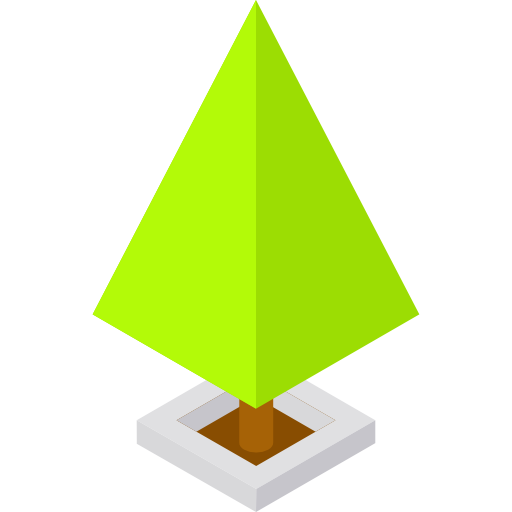 나무 Isometric Flat icon
