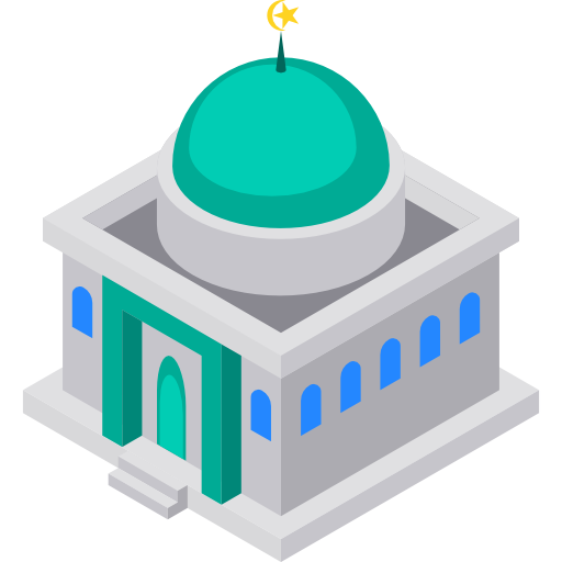 Мечеть Isometric Flat иконка