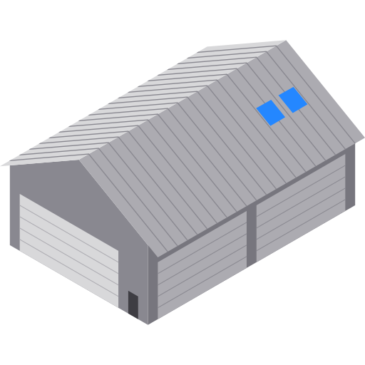 Warehouse Isometric Flat icon