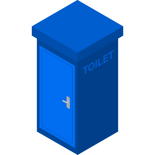 toaleta Isometric Flat ikona