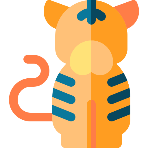 Tiger Basic Rounded Flat icon