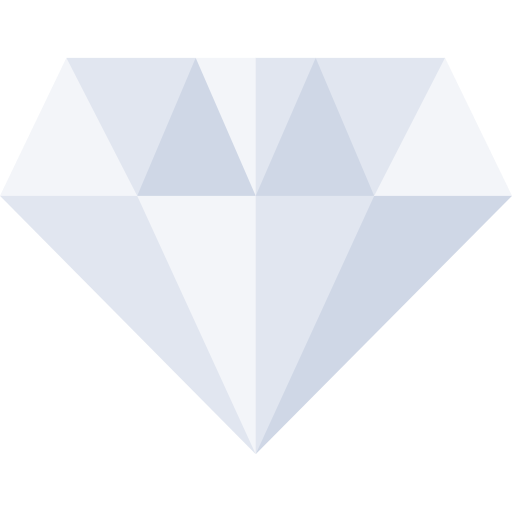 diamante Basic Straight Flat Ícone