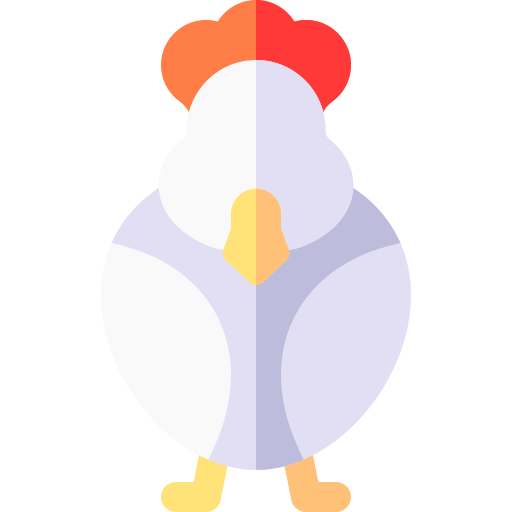 Rooster Basic Rounded Flat icon