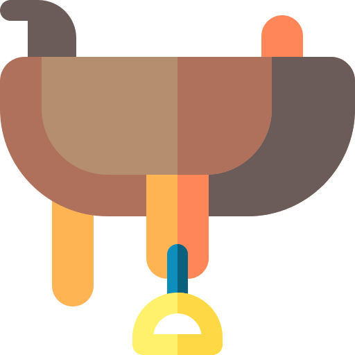 Saddle Basic Rounded Flat icon