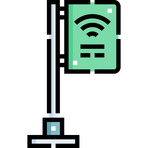 wifi grátis Detailed Straight Lineal color Ícone