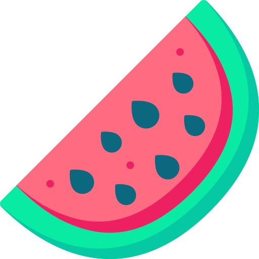 watermeloen Special Flat icoon