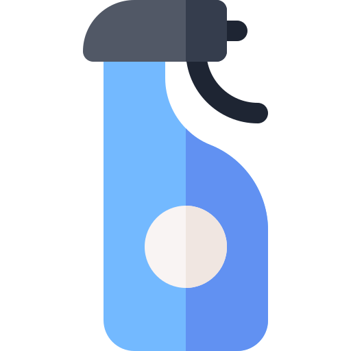 butelka z rozpylaczem Basic Rounded Flat ikona