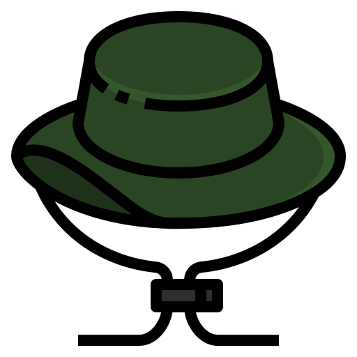 sombrero dDara Lineal Color icono