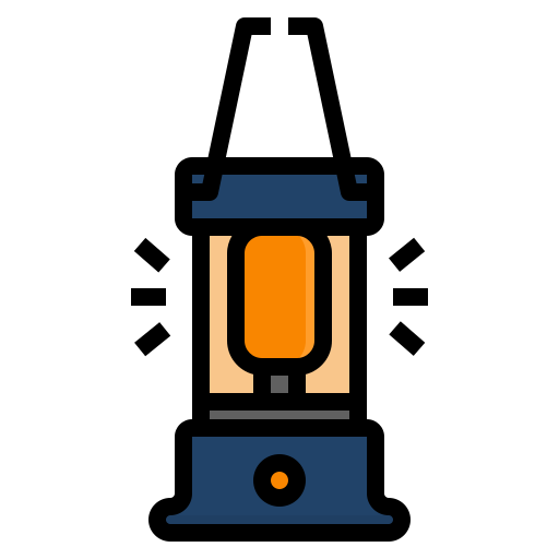 lámpara dDara Lineal Color icono